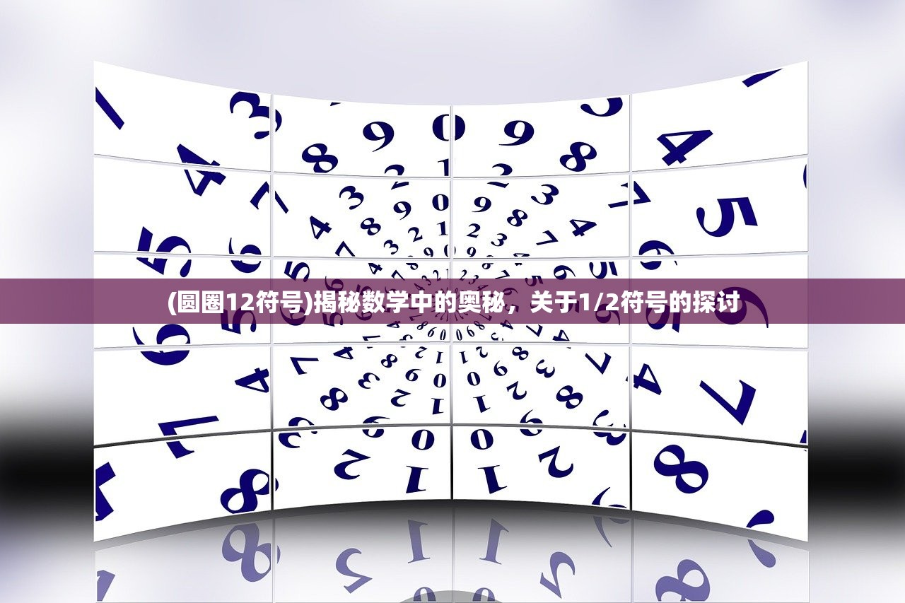 (圆圈12符号)揭秘数学中的奥秘，关于1/2符号的探讨